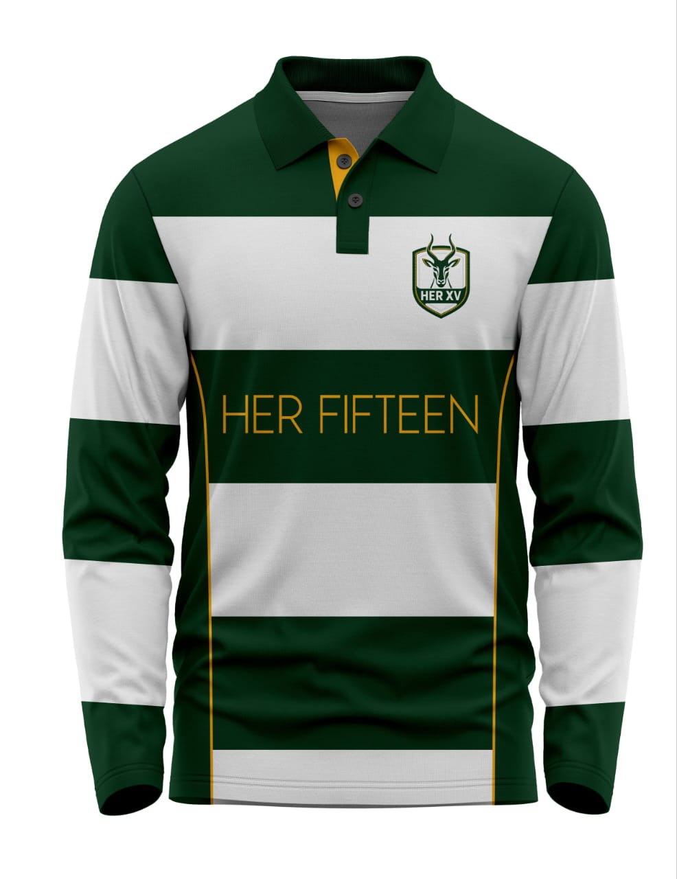 Pre-Order Springbok Supporters Long Sleeve Golfer